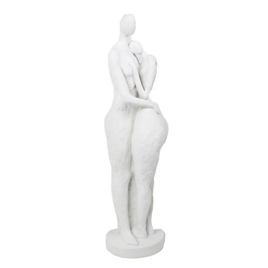 Imagem ESTATUETA ABRAÇO COR BRANCO EM RESINA 48CM - CROSS 