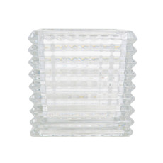 Imagem de VASO DECORATIVO DE VIDRO TRANSPARENTE 14X14X14CM - GRILLO 54231 - Grillo Ltda