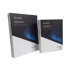 Imagem de CONJUNTO DE LIVRO CAIXA DECORATIVO COR BRANCO E AZUL HOME DISING 2 PEÇAS - CROSS  - Cross Comercial Ltda