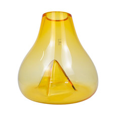 Imagem de VASO DECORATIVO  PYRAMID COR ÂMBAR 30X30X31CM - SÃO MARCOS - Antonini Comercial E Distribuidora Ltda