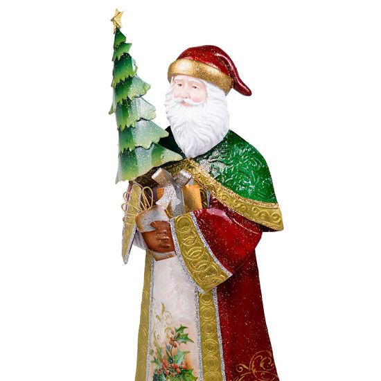 Imagem FIGURA DECORATIVA DE NATAL EM MADREPEROLA E METAL 60CM - CROSS 