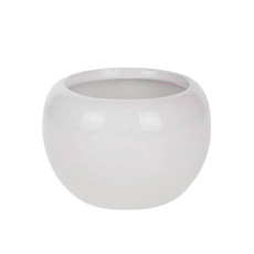 Imagem de VASO DECORATIVO DE CERÂMICA COR BRANCO 4X4CM - GRILLO 47237 - Grillo Ltda