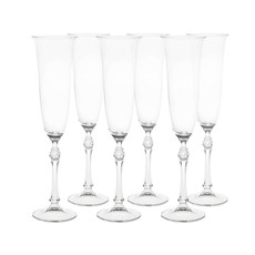 Imagem de JOGO DE TAÇAS COLLECTION PARUS PARA CHAMPANHE 6 PEÇAS DE CRISTAL 190ML - CRYSTAL BOHEMIA - Etilux Industria E Comercio Ltda