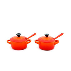 Imagem de KIT POTES PARA MOLHOS & CONDIMENTOS LARANJA 80ML - LE CREUSET  - Le Creuset Do Brasil Ltda 