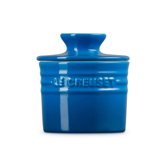 Imagem POTE PARA MANTEIGA AZUL MARSEILLE 9,9X9,9X10,7CM - LE CREUSET 