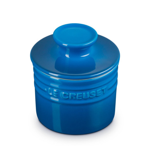 Imagem POTE PARA MANTEIGA AZUL MARSEILLE 9,9X9,9X10,7CM - LE CREUSET 