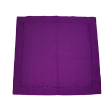 Imagem de GUARDANAPO PERCAL 40X40CM COR ROXO - Ind. E Comercio De Rendas Noemi Ltda Me