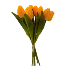 Imagem de RAMALHETE DE TULIPA X9 AMARELO 40X7CM - GRILLO 54559 - Grillo Ltda