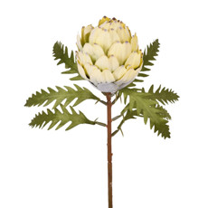 Imagem de HASTE PROTEA COM FOLHAS VERDE 27X48CM GRILLO 55377 - Grillo Ltda