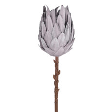 Imagem de HASTE PROTEA FLOCADA LAVANDA 53CM GRILLO 55374 - Grillo Ltda