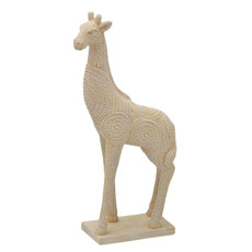 Imagem de GIRAFA DECORATIVA EM RESINA COR BEGE 12X5X25,5CM - MABRUK  - Mabruk Importacao E Comercio Eireli