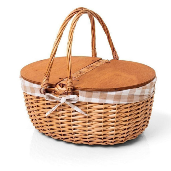 Imagem CESTA DE PICNIC EMY DE RATTAN 45X33X21CM - COPA & CIA