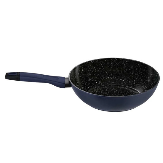 Imagem PANELA WOK ANTIADERENTE PARA INDUÇÃO 28 CM EVERYDAY AZUL - OXFORD