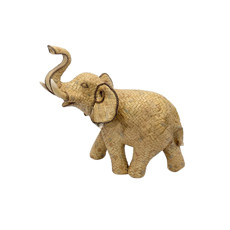 Imagem de ESCULTURA ELEFANTE DECORATIVA DE RESINA COR MARROM 26X27X16CM  - Lucatti Artes E Decoracoes Ltda