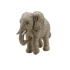 Imagem de ESCULTURA ELEFANTE DECORATIVA DE RESINA 25X10X22CM  - Lucatti Artes E Decoracoes Ltda