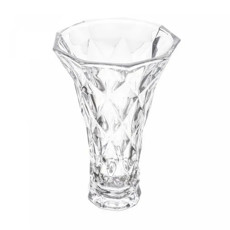 Imagem de VASO DECORATIVO DE VIDRO DIAMOND 13CM X 20CM - Coliseu Presentes Ltda