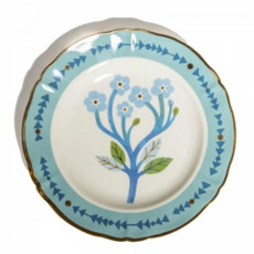 Imagem de PRATO PARA SOBREMESA DE PORCELANA ITALIANA BITOSSI DA COLEÇÃO BOTANICA 20,5CM - 6f Decoracoes Exportacao Importacao E Comercio Ltda