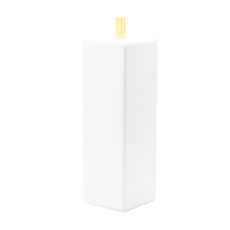 Imagem de PORTA ESCOVA DE DENTE UNO COR BRANCO GOLD 6,5X6,5X22,5CM  EM ACRÍLICO - Decor Acrilicos Industria De Artefatos Plasticos Ltda