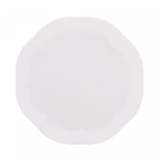 Imagem PRATO PARA SOBREMESA DE PORCELANA WAVE BRANCO 20CM