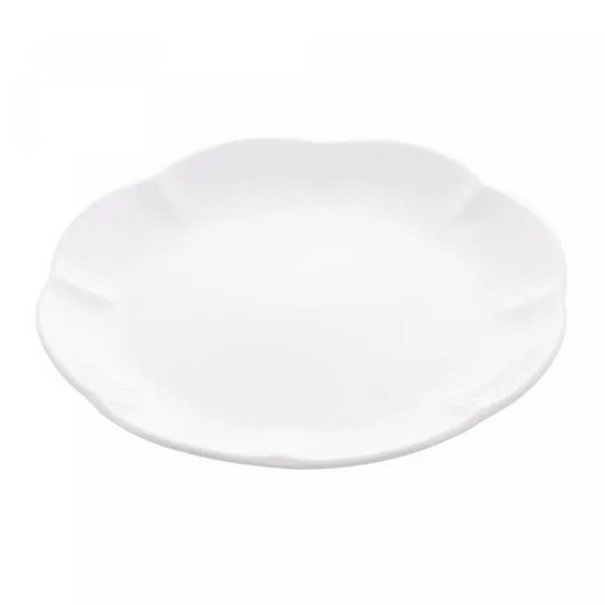 Imagem PRATO RASO DE PORCELANA WAVE BRANCO 27CM