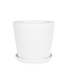 Imagem de VASO DECORATIVO EM CERÂMICA COR BRANCO  15X15X16,5CM - GRILLO 55800 - Grillo Ltda