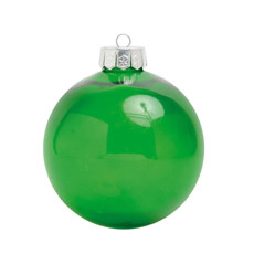 Imagem de BOLA DE NATAL DECORATIVA COR VERDE TRANSPARENTE DE PLÁSTICO 15X15CM - CROMUS - Cromus Embalagens Ind. E Com. Ltda