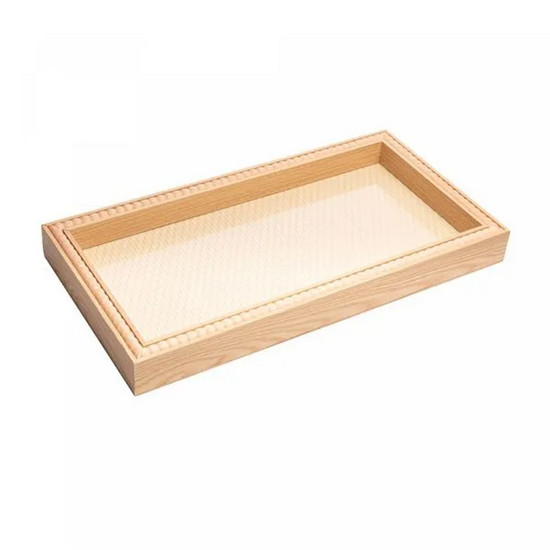 Imagem BANDEJA DE MDF BALLS NATURAL 42CM X 22CM X 4,5CM - LYOR