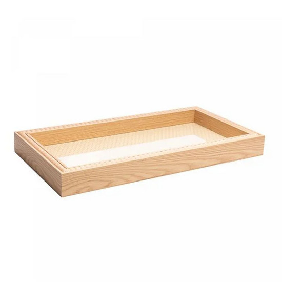 Imagem BANDEJA DE MDF BALLS NATURAL 42CM X 22CM X 4,5CM - LYOR