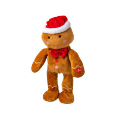 Imagem de BONECO GINGER COM GORRO COM MOVIMENTOS E MUSICA NATALINA MOVIDO A PILHAS 32CM - TOK DA CASA - Cromus Embalagens Ind. E Com. Ltda