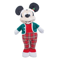 Imagem de MICKEY PELUCIA DECORATIVA NATALINA COLORIDA 60X30X20 CM  - Cromus Embalagens Ind. E Com. Ltda