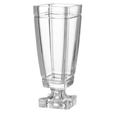 Imagem de VASO DECORATIVO GLANZ EM CRISTAL TRANSPARENTE COM PÉ 36X14X14 CM  - Full Fit Industria Importacao E Comercio Ltda.