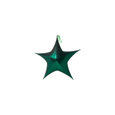 Imagem de ESTRELA DECORATIVA COR VERDE DE TECIDO E METAL 80CM - TOK DA CASA - Cromus Embalagens Ind. E Com. Ltda