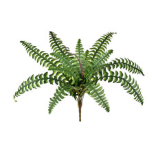 Imagem de BUQUÊ DECORATIVO DE FOLHAS DE SAMAMBAIA VERDE COM FOLHAS EM CETIM 48X54CM - GRILLO - Grillo Ltda