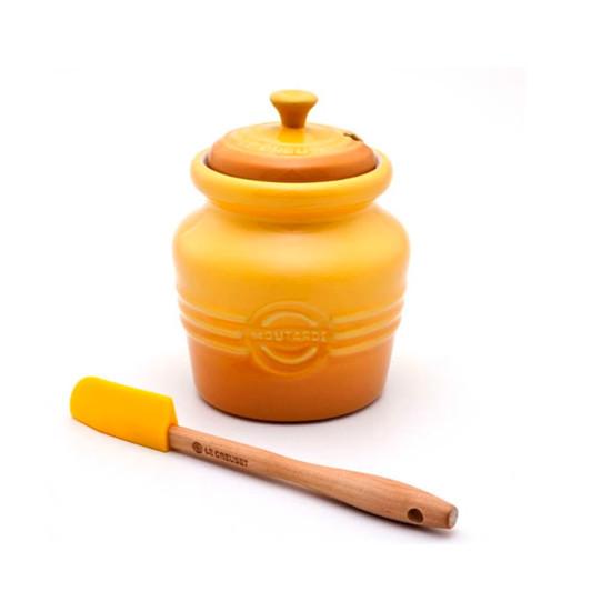Imagem POTE PARA MOSTARDA DIJON 450ML DE CERÂMICA - LE CREUSET