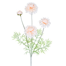 Imagem de HASTE DECORATIVA DE ZINNIA SALMÃO DE PLÁSTICO MOLDÁVEL 59X15X15CM - GRILLO - Grillo Ltda