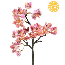 Imagem de HASTE DECORATIVA DE VEIGELA ROSA OUTONO DE PLÁSTICO MOLDÁVEL 42X20CM - GRILLO - Grillo Ltda