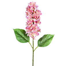 Imagem de HASTE DECORATIVA DE HORTÊNCIA LX ROSA LAVANDA DE PLÁSTICO MOLDÁVEL 66X20CM - GRILLO - Grillo Ltda