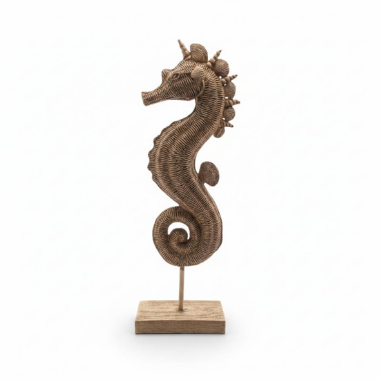 Imagem ESCULTURA CAVALO MARINHO EM RESINA GRANDE