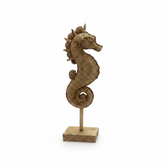 Imagem ESCULTURA CAVALO MARINHO EM RESINA GRANDE