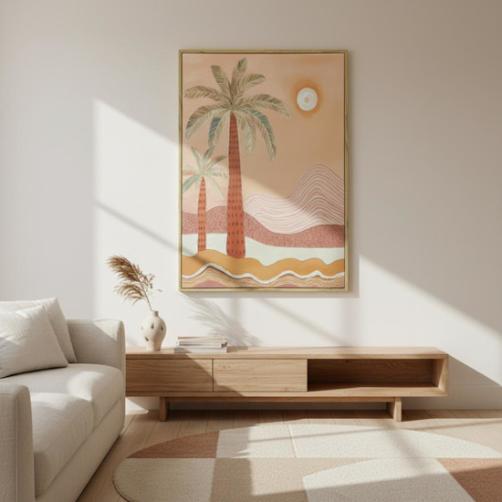 Imagem QUADRO MDF CARNAUBA D2 50X70CM