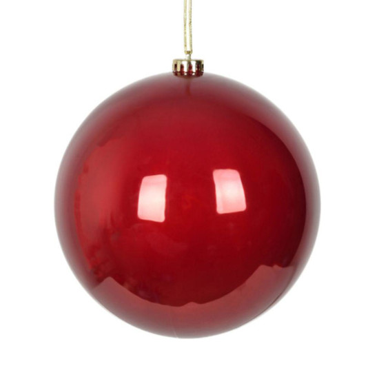 Imagem BOLA NATALINA PEROLADA 20CM VERMELHO