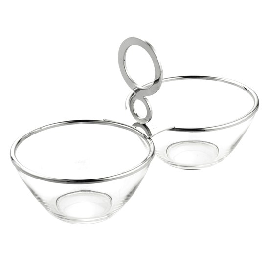 Imagem PORTA APERITIVO DUPLO VENEZIA INOX RIVA