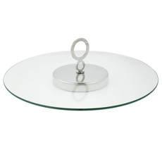 Imagem de PRATO VENEZIA REDONDO INOX GIRATÓRIO - 6f Decoracoes Exportacao Importacao E Comercio Ltda