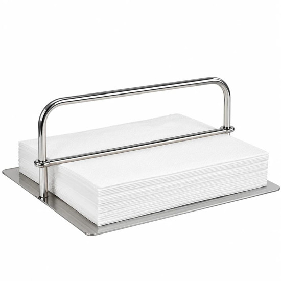 Imagem PORTA GUARDANAPO PATTI PEQUENO 13,5CM INOX RIVA 