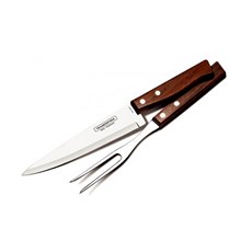 Imagem de JOGO TRINCHANTE DE AÇO INOX E MADEIRA NATURAL 2 PEÇAS - TRAMONTINA - Tramontina Nordeste S A