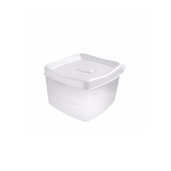 Imagem POTE QUADRADO WAVE PARA FREEZER E MICROONDAS 0,6L BRANCO