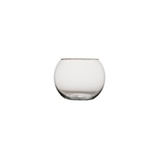 Imagem de VASO DECORATIVO DE VIDRO TRANSPARENTE 12X10CM 44812 GRILLO - Grillo Ltda