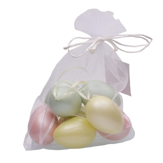 Imagem SACO DE OVOS DE GALINHAS DECORATIVOS COLORIDOS CROMUS