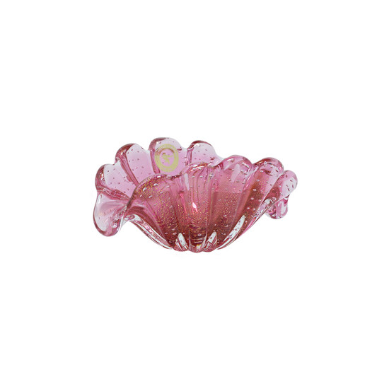 Imagem CENTRO COM OURO ROSA PINK COM OURO DI MURANO