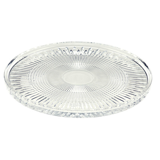 Imagem PRATO CRISTAL DE CHUMBO PARA SERVIR QUEEN 18X32X32CM - WOLFF